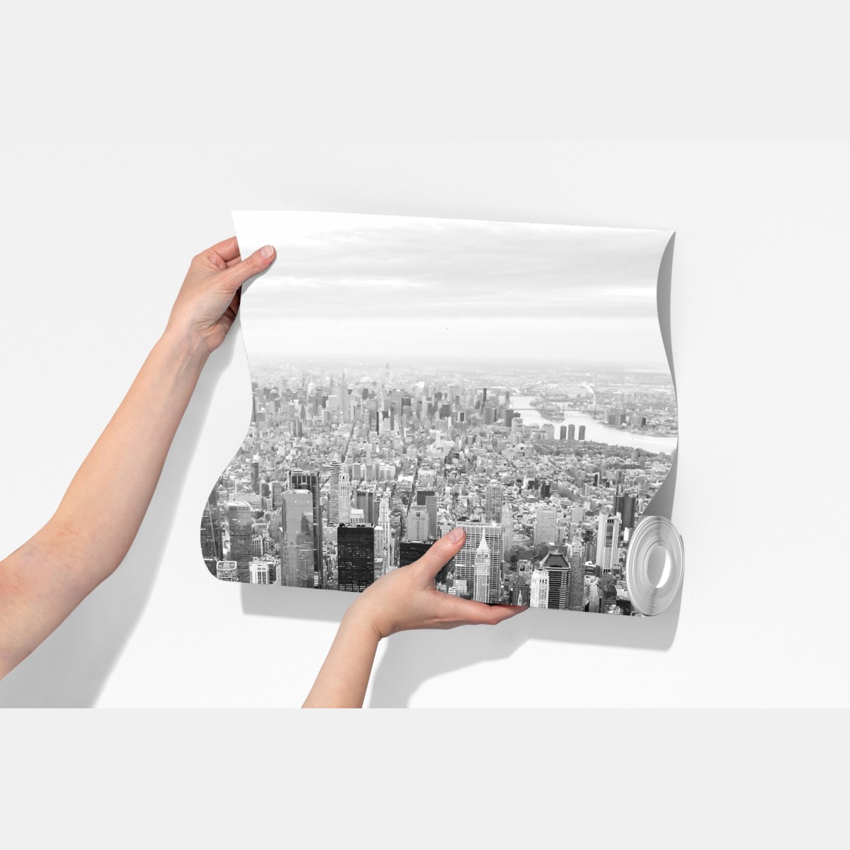 Fototapeta Manhattan panorama z lotu ptaka – Wallissimo® Fototapeta Manhattan panorama z lotu ptaka – Wallissimo®