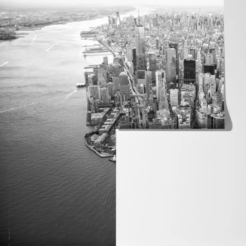 Fototapeta Manhattan panorama z lotu ptaka – Wallissimo® Fototapeta Manhattan panorama z lotu ptaka – Wallissimo®