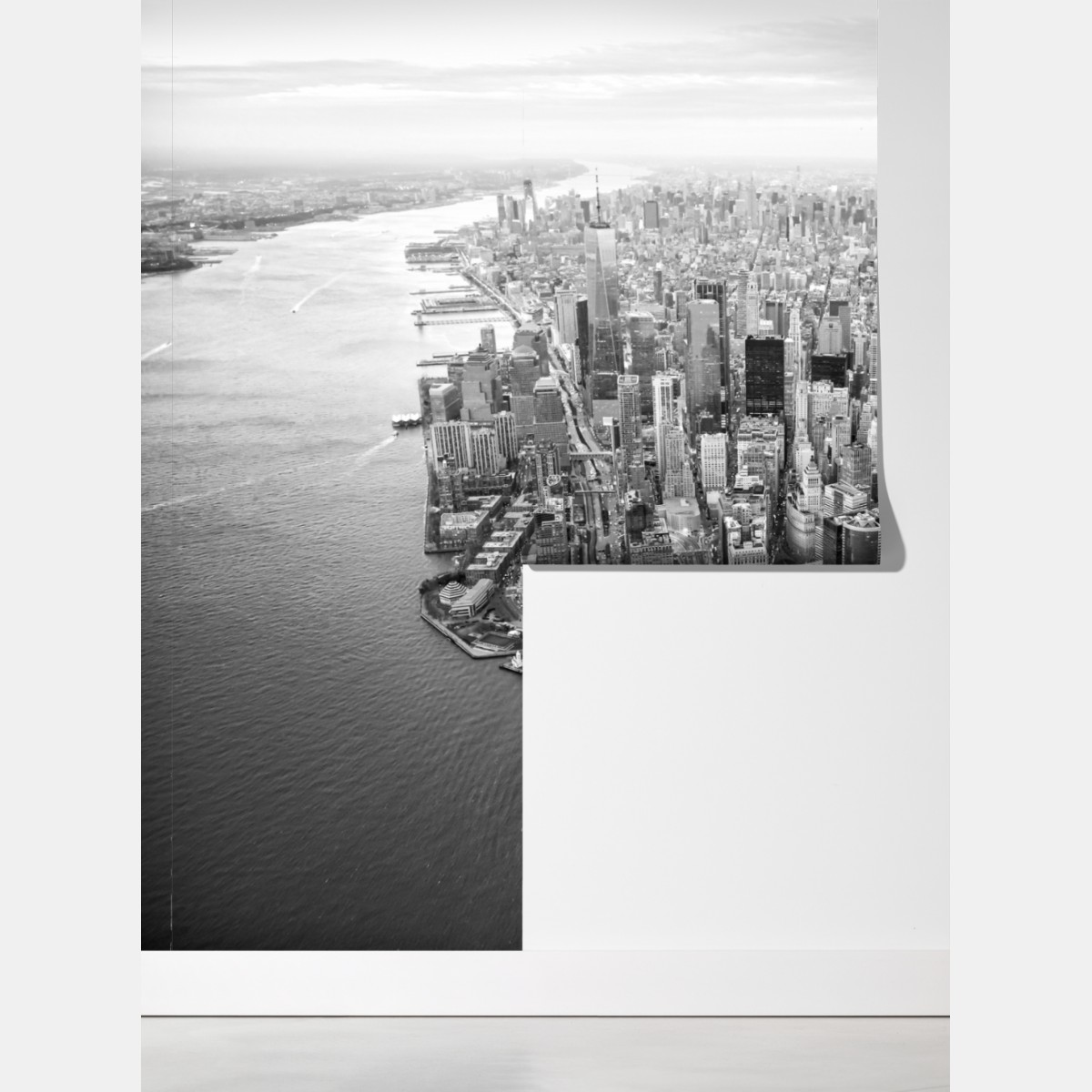 Fototapeta Manhattan panorama z lotu ptaka – Wallissimo® Fototapeta Manhattan panorama z lotu ptaka – Wallissimo®