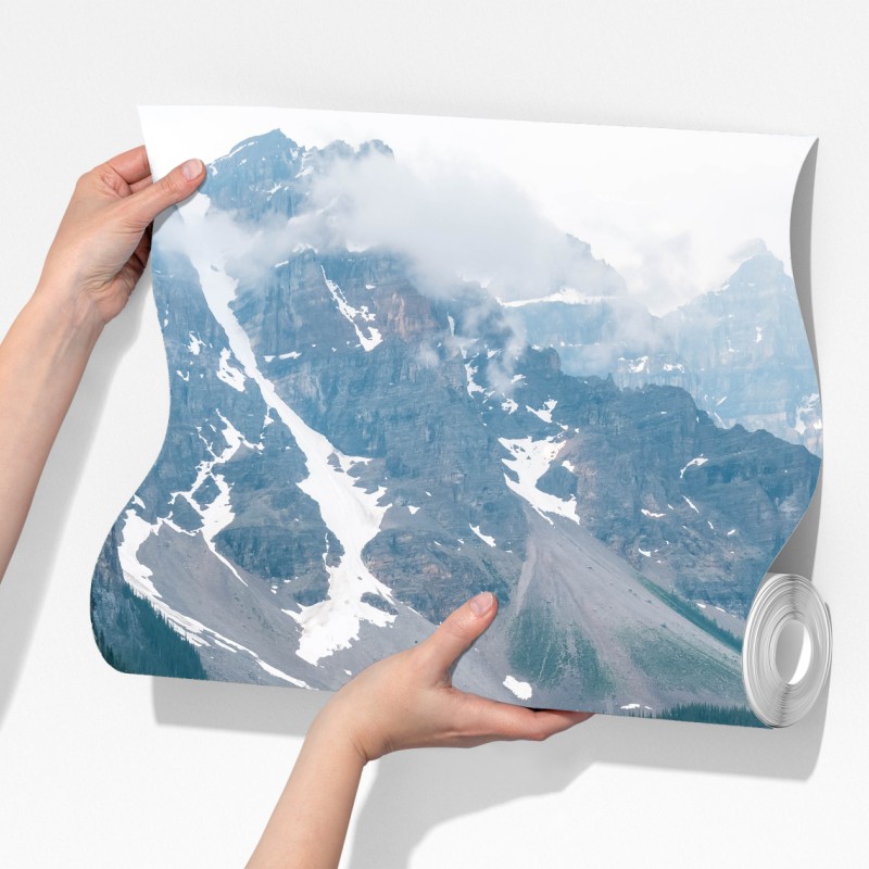 Fototapeta turkusowe jezioro moraine w Banff – Wallissimo® Fototapeta turkusowe jezioro moraine w Banff – Wallissimo®