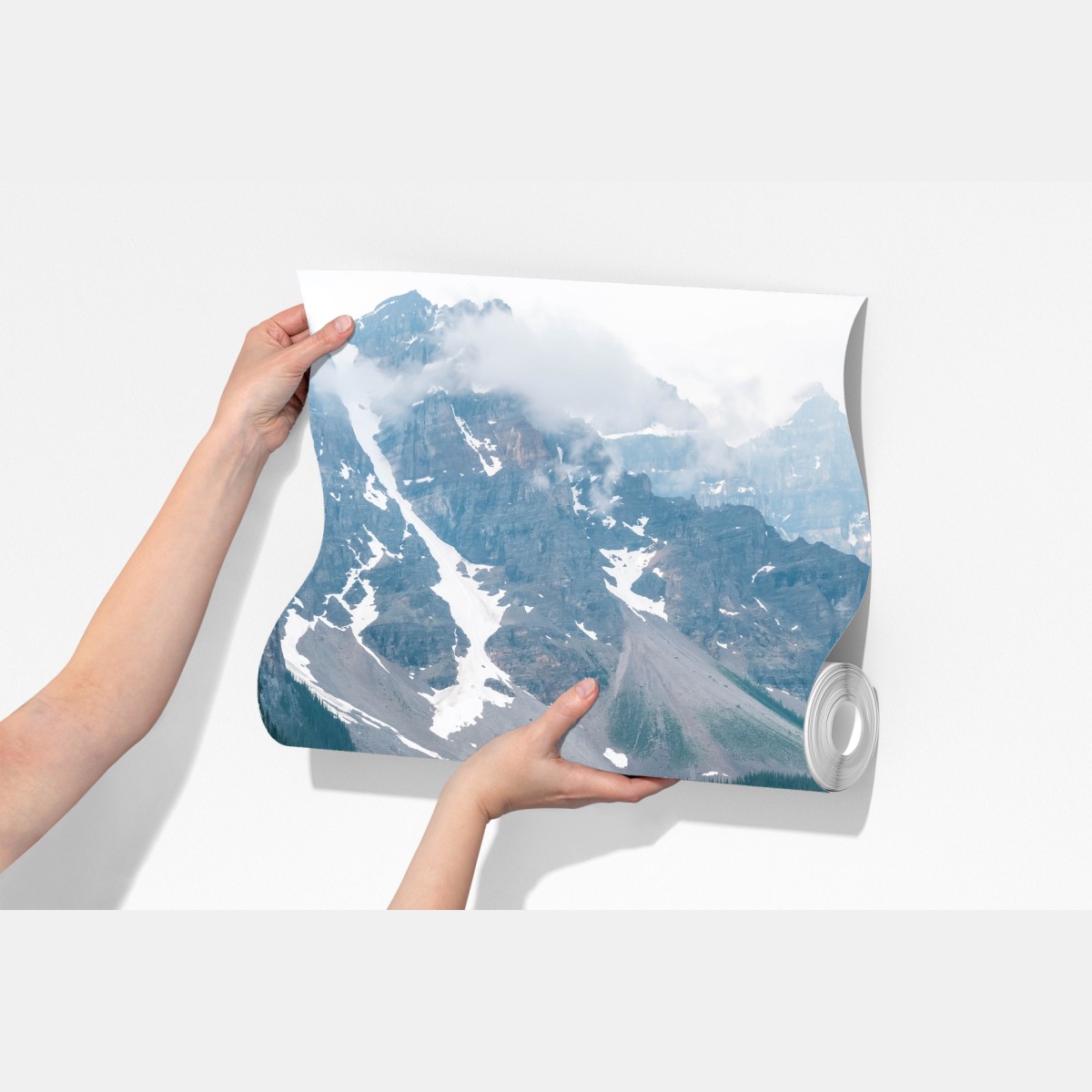 Fototapeta turkusowe jezioro moraine w Banff – Wallissimo® Fototapeta turkusowe jezioro moraine w Banff – Wallissimo®