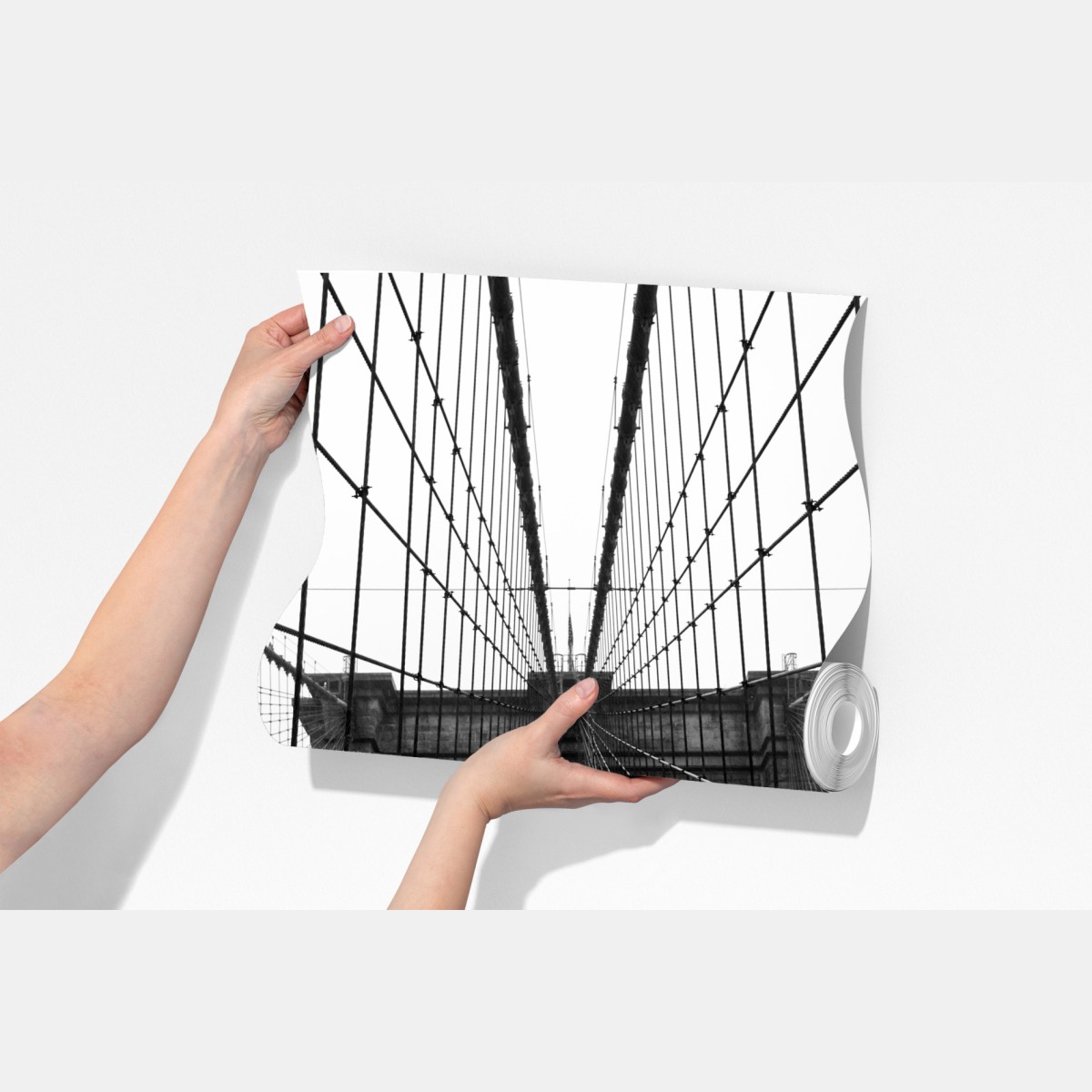 Fototapeta Most Brookliński geometryczna perspektywa – Wallissimo® Fototapeta Most Brookliński geometryczna perspektywa – Wallissimo®