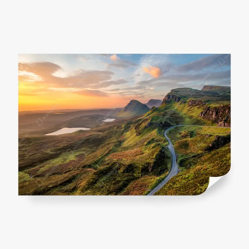 Fototapeta pastelowa turkusowa plaża z lotu ptaka – Wallissimo®