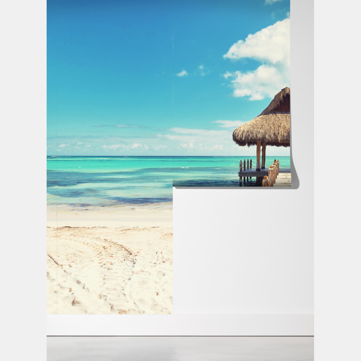 Fototapeta tropikalny pomost w Punta Cana – Wallissimo® Fototapeta tropikalny pomost w Punta Cana – Wallissimo®