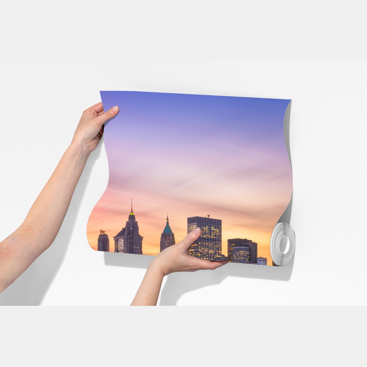 Fototapeta panorama Nowego Jorku o zachodzie słońca – Wallissimo® Fototapeta panorama Nowego Jorku o zachodzie słońca – Wallissimo®