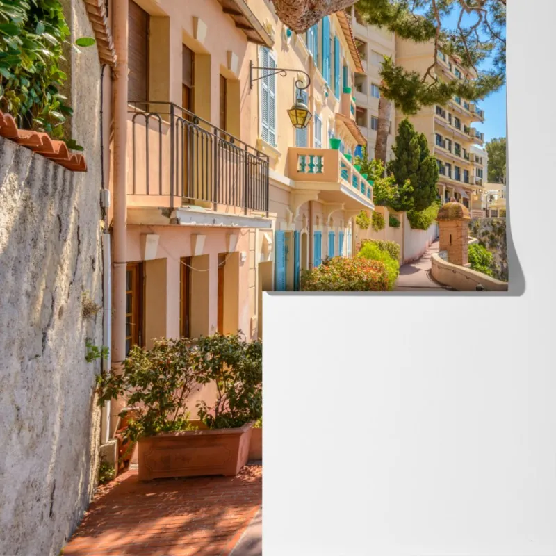 Fototapeta Monako promenada z widokiem na morze – Wallissimo® Fototapeta Monako promenada z widokiem na morze – Wallissimo®