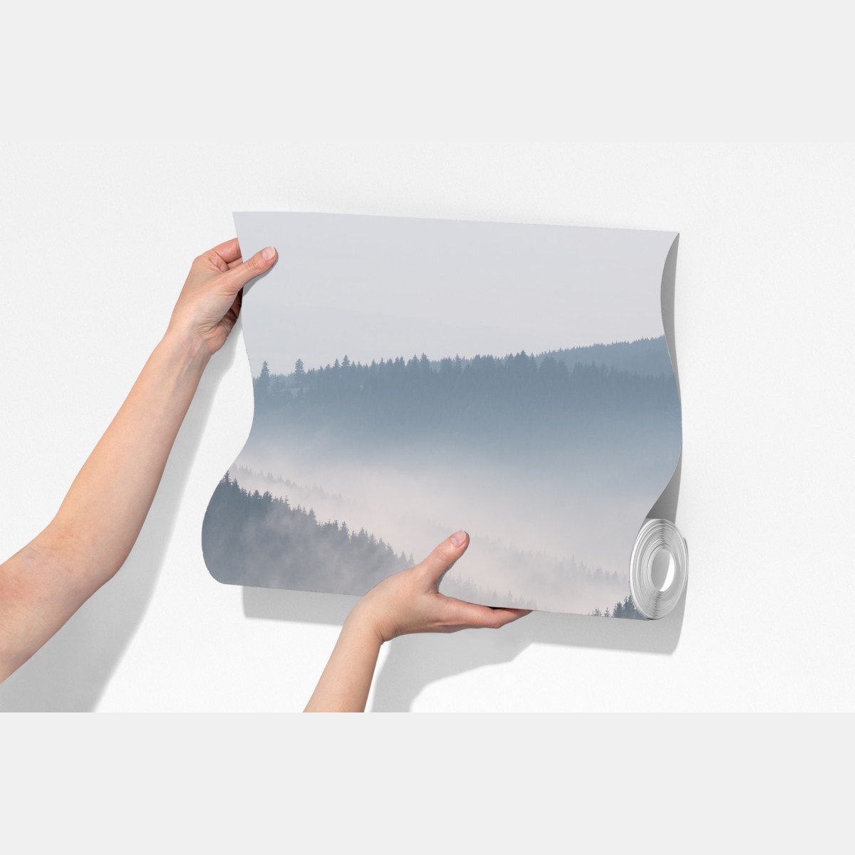 Fototapeta mglisty górski las – Wallissimo® Fototapeta mglisty górski las – Wallissimo®