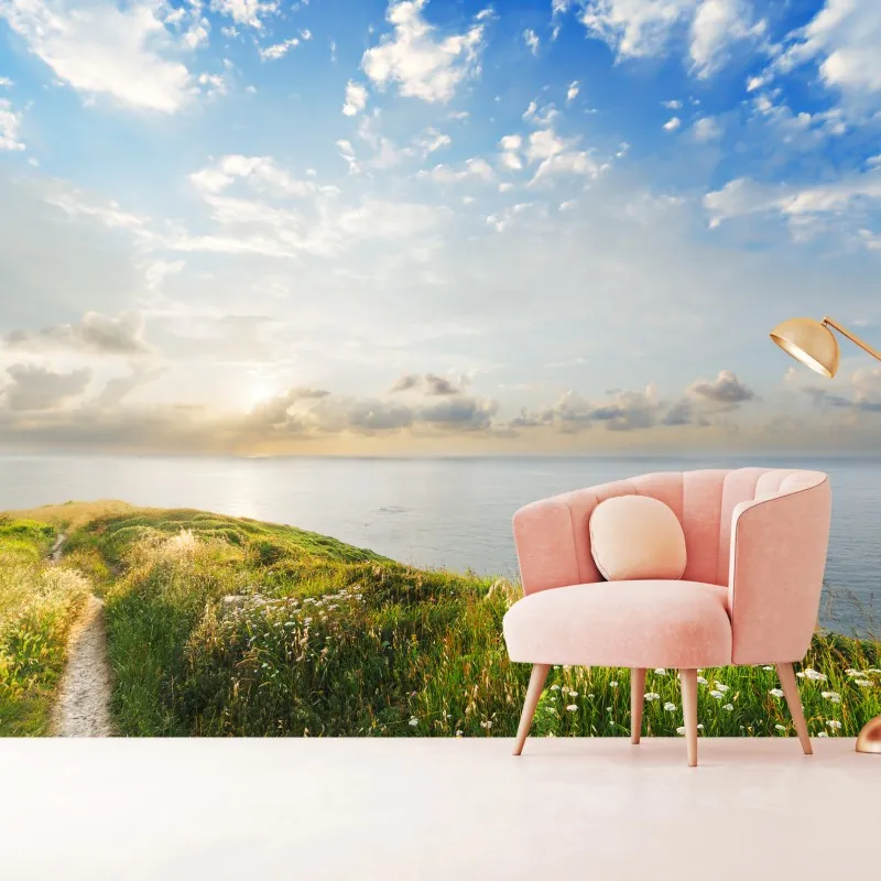 Fototapeta słoneczna nadmorska ścieżka prowadząca do morza – Wallissimo® Fototapeta słoneczna nadmorska ścieżka prowadząca do morza – Wallissimo®