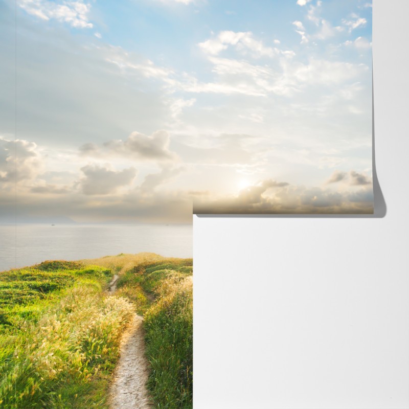 Fototapeta słoneczna nadmorska ścieżka prowadząca do morza – Wallissimo® Fototapeta słoneczna nadmorska ścieżka prowadząca do morza – Wallissimo®