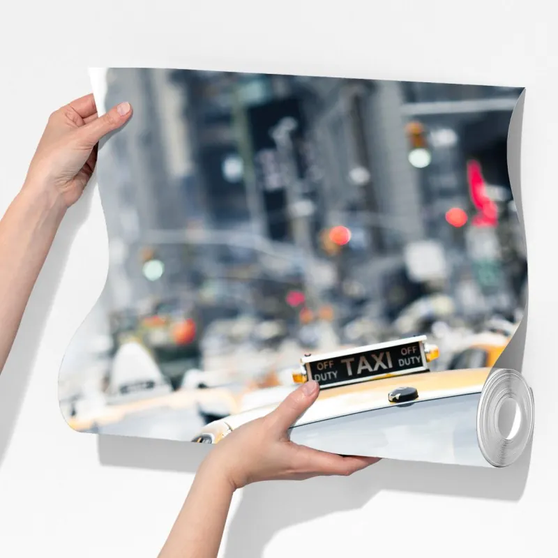 Fototapeta żółte taksówki na ruchliwej ulicy Nowego Jorku – Wallissimo® Fototapeta żółte taksówki na ruchliwej ulicy Nowego Jorku – Wallissimo®