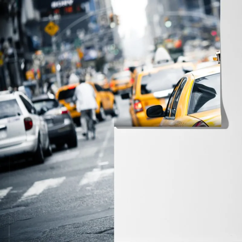 Fototapeta żółte taksówki na ruchliwej ulicy Nowego Jorku – Wallissimo® Fototapeta żółte taksówki na ruchliwej ulicy Nowego Jorku – Wallissimo®