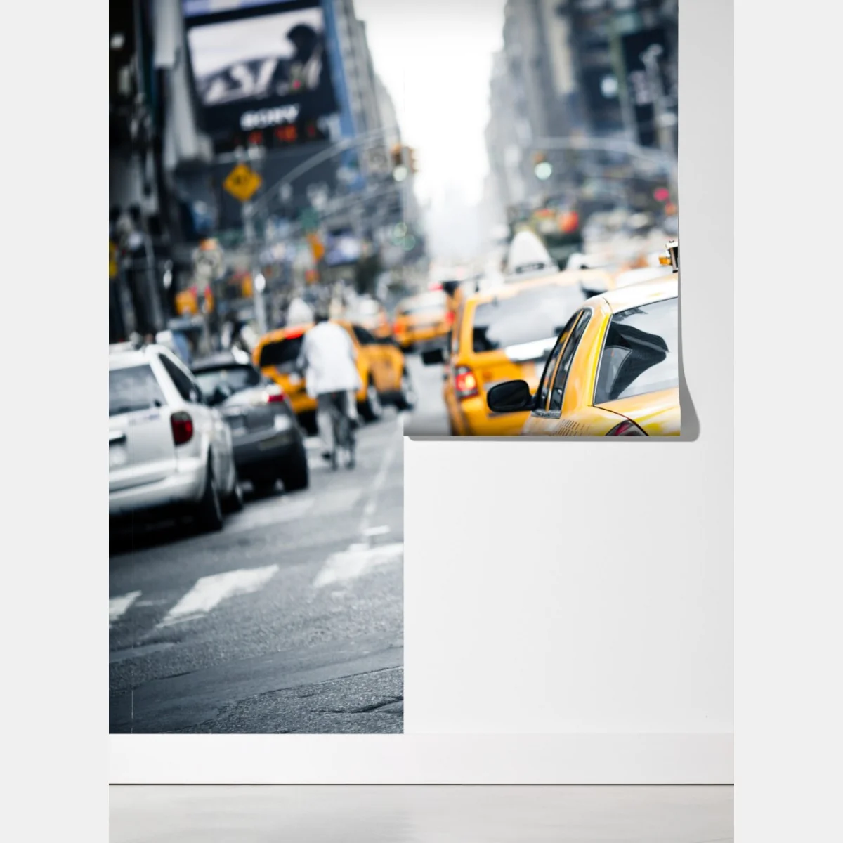 Fototapeta żółte taksówki na ruchliwej ulicy Nowego Jorku – Wallissimo® Fototapeta żółte taksówki na ruchliwej ulicy Nowego Jorku – Wallissimo®