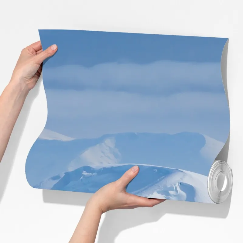 Fototapeta śnieżna panorama górska – Wallissimo® Fototapeta śnieżna panorama górska – Wallissimo®