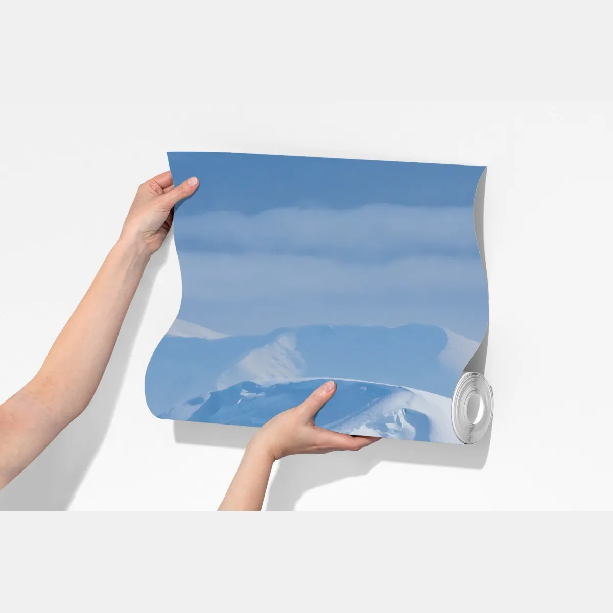 Fototapeta śnieżna panorama górska – Wallissimo® Fototapeta śnieżna panorama górska – Wallissimo®