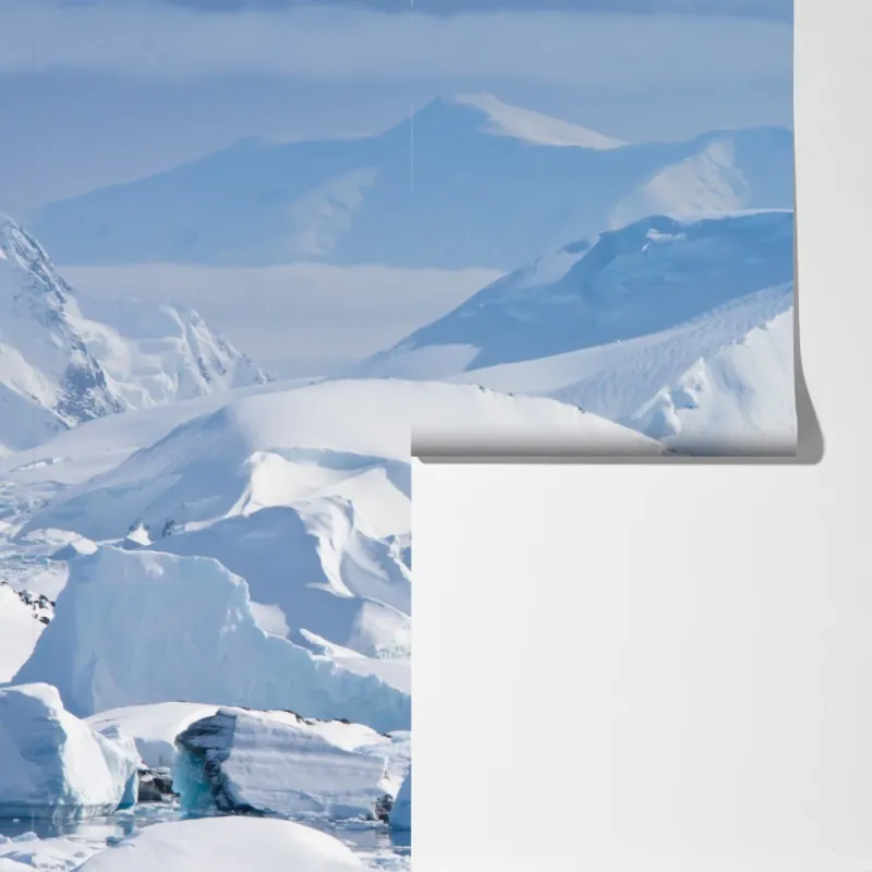 Fototapeta śnieżna panorama górska – Wallissimo® Fototapeta śnieżna panorama górska – Wallissimo®