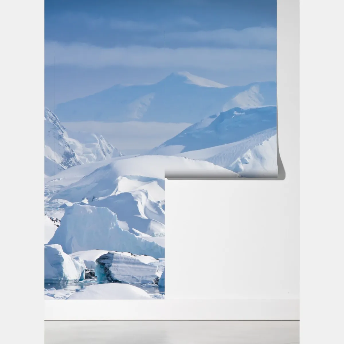 Fototapeta śnieżna panorama górska – Wallissimo® Fototapeta śnieżna panorama górska – Wallissimo®