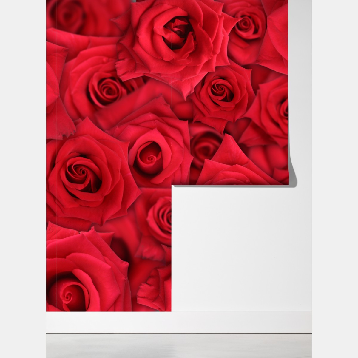 Fototapeta żywe czerwone róże kolaż – Wallissimo® Fototapeta żywe czerwone róże kolaż – Wallissimo®