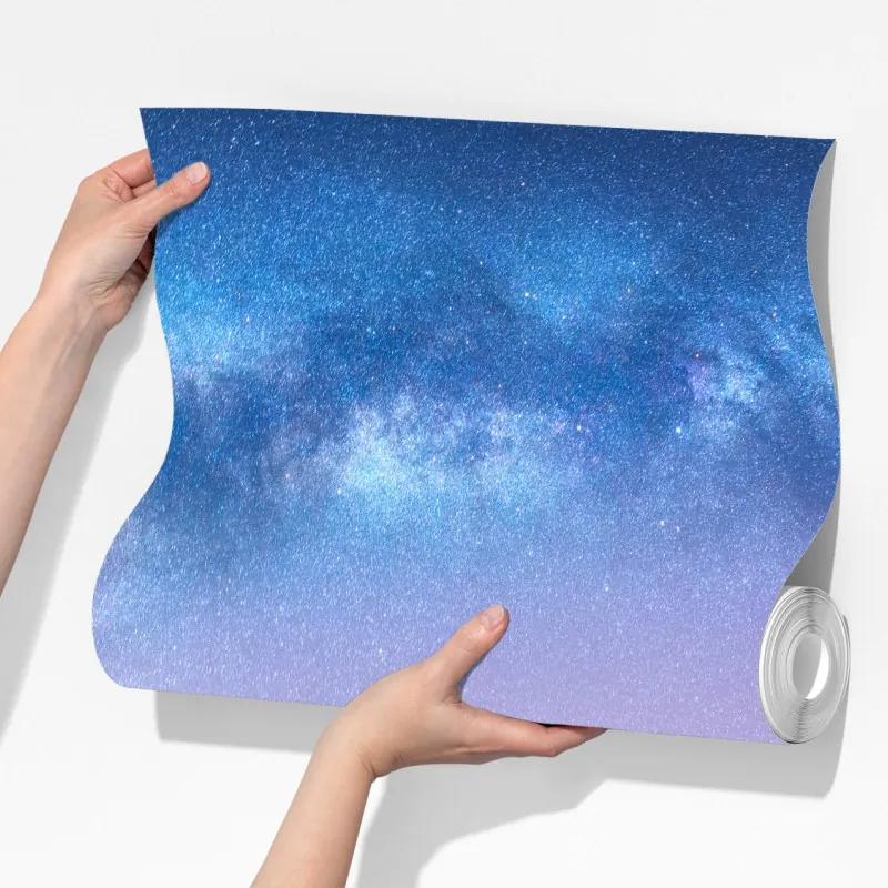 Fototapeta spokojna arktyczna noc w górach pod drogą mleczną – Wallissimo® Fototapeta spokojna arktyczna noc w górach pod drogą mleczną – Wallissimo®