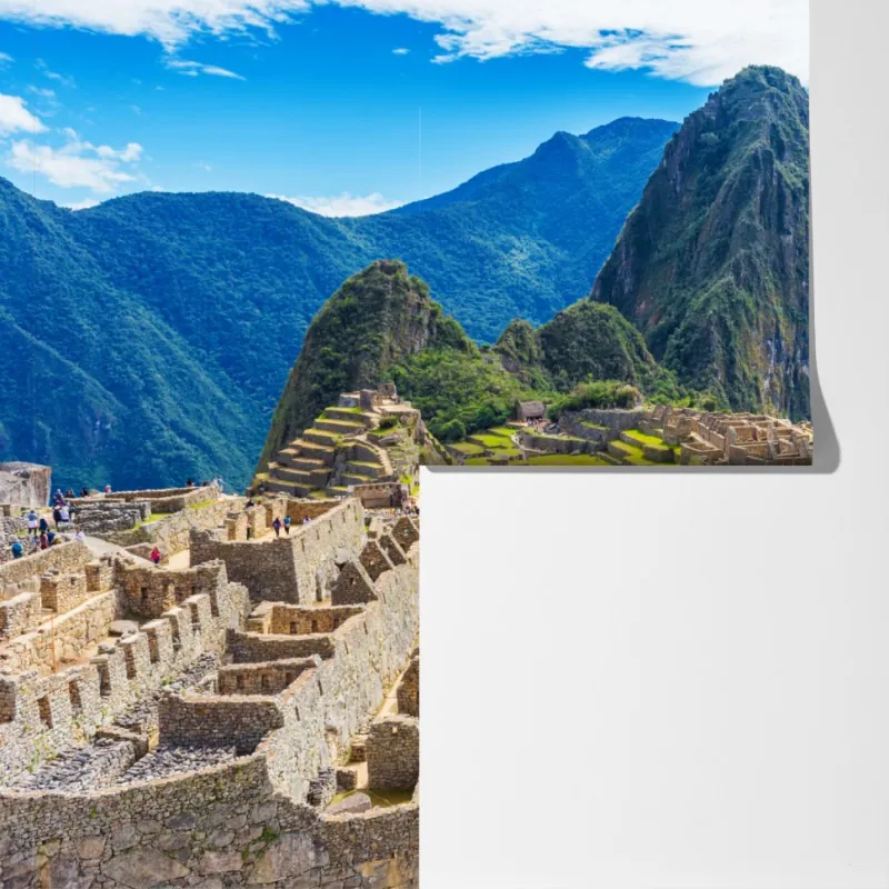 Fototapeta Machu Picchu starożytna cytadela Andów – Wallissimo® Fototapeta Machu Picchu starożytna cytadela Andów – Wallissimo®