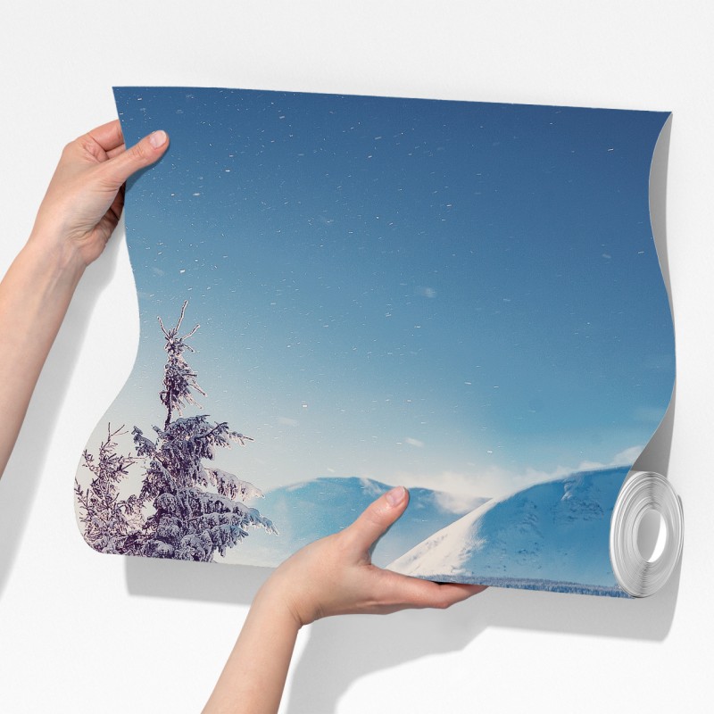 Fototapeta majestatyczny zimowy krajobraz Karpat – Wallissimo® Fototapeta majestatyczny zimowy krajobraz Karpat – Wallissimo®