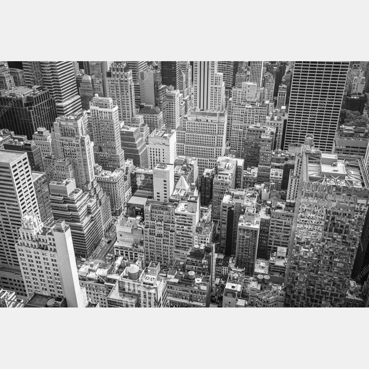 Fototapeta lotnicza panorama miasta w odcieniach szarości – Wallissimo® Fototapeta lotnicza panorama miasta w odcieniach szarości – Wallissimo®