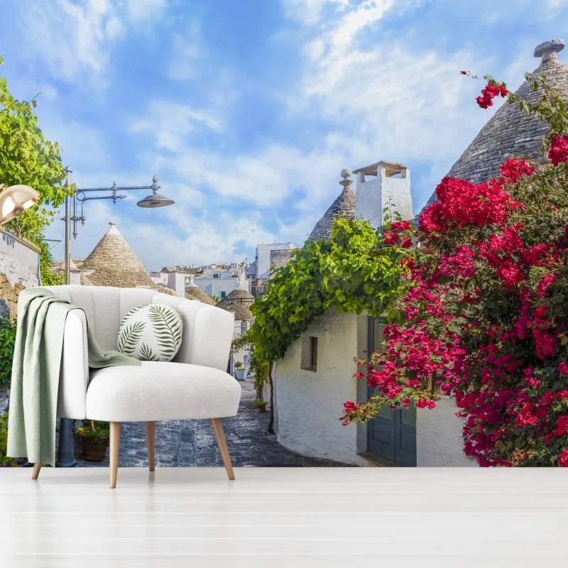 Fototapeta Alberobello trulli malownicza uliczka