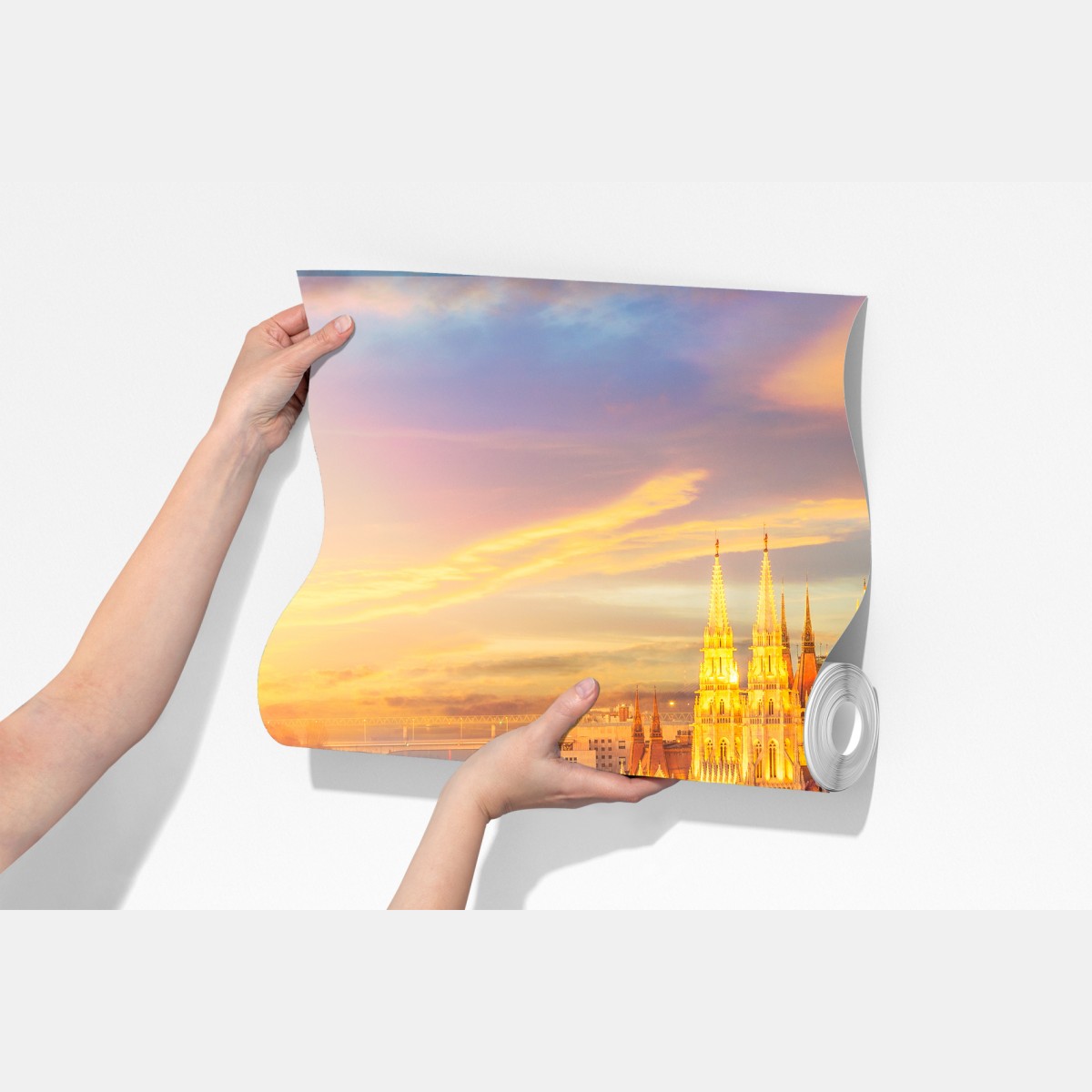 Fototapeta złoty zachód słońca nad parlamentem w Budapeszcie – Wallissimo® Fototapeta złoty zachód słońca nad parlamentem w Budapeszcie – Wallissimo®