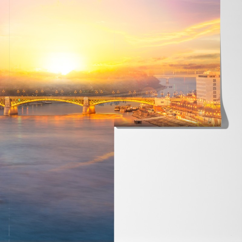 Fototapeta złoty zachód słońca nad parlamentem w Budapeszcie – Wallissimo® Fototapeta złoty zachód słońca nad parlamentem w Budapeszcie – Wallissimo®