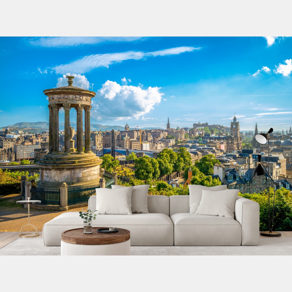 Wall mural Edinburgh skyline from Calton Hill