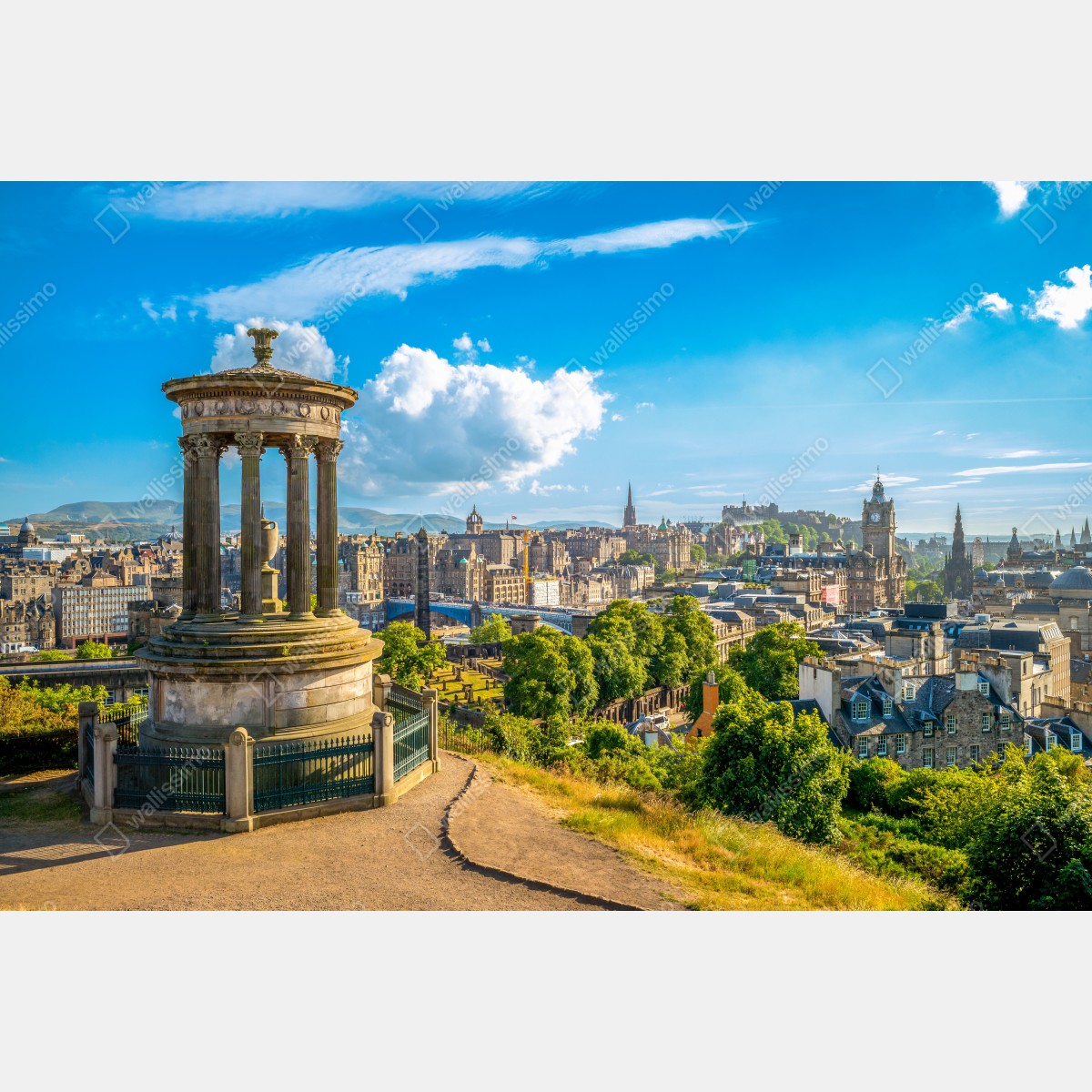 Fototapeta Edynburg panorama z Calton Hill – Wallissimo® Fototapeta Edynburg panorama z Calton Hill – Wallissimo®