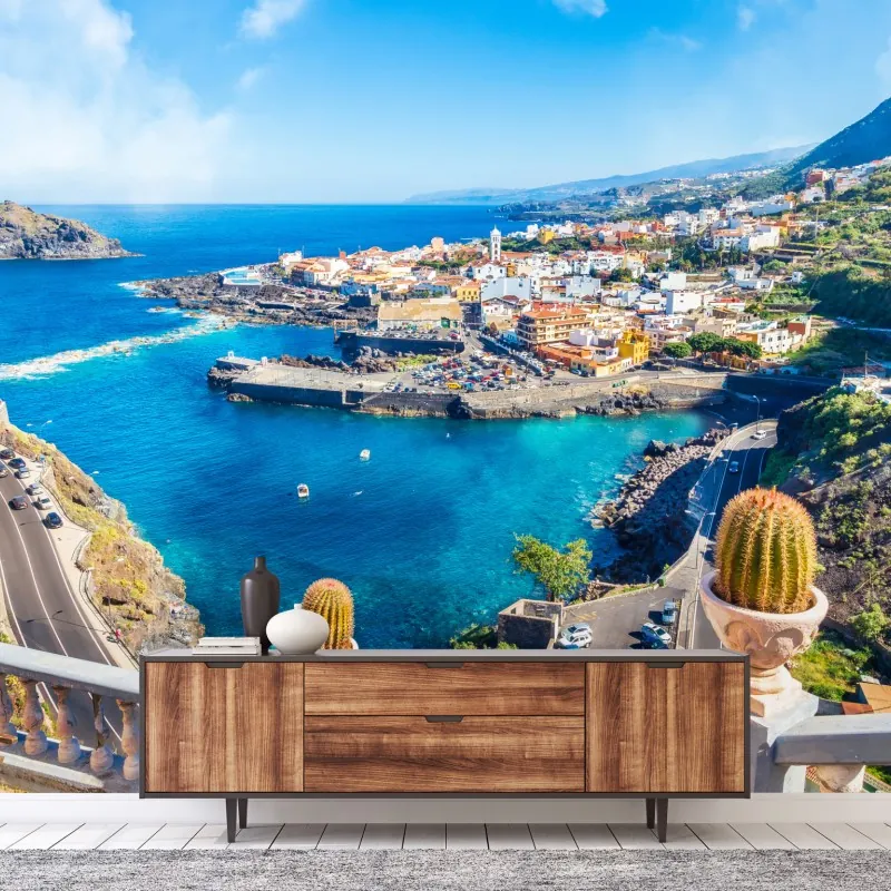 Fototapeta Garachico panorama nadmorska, Tenerife