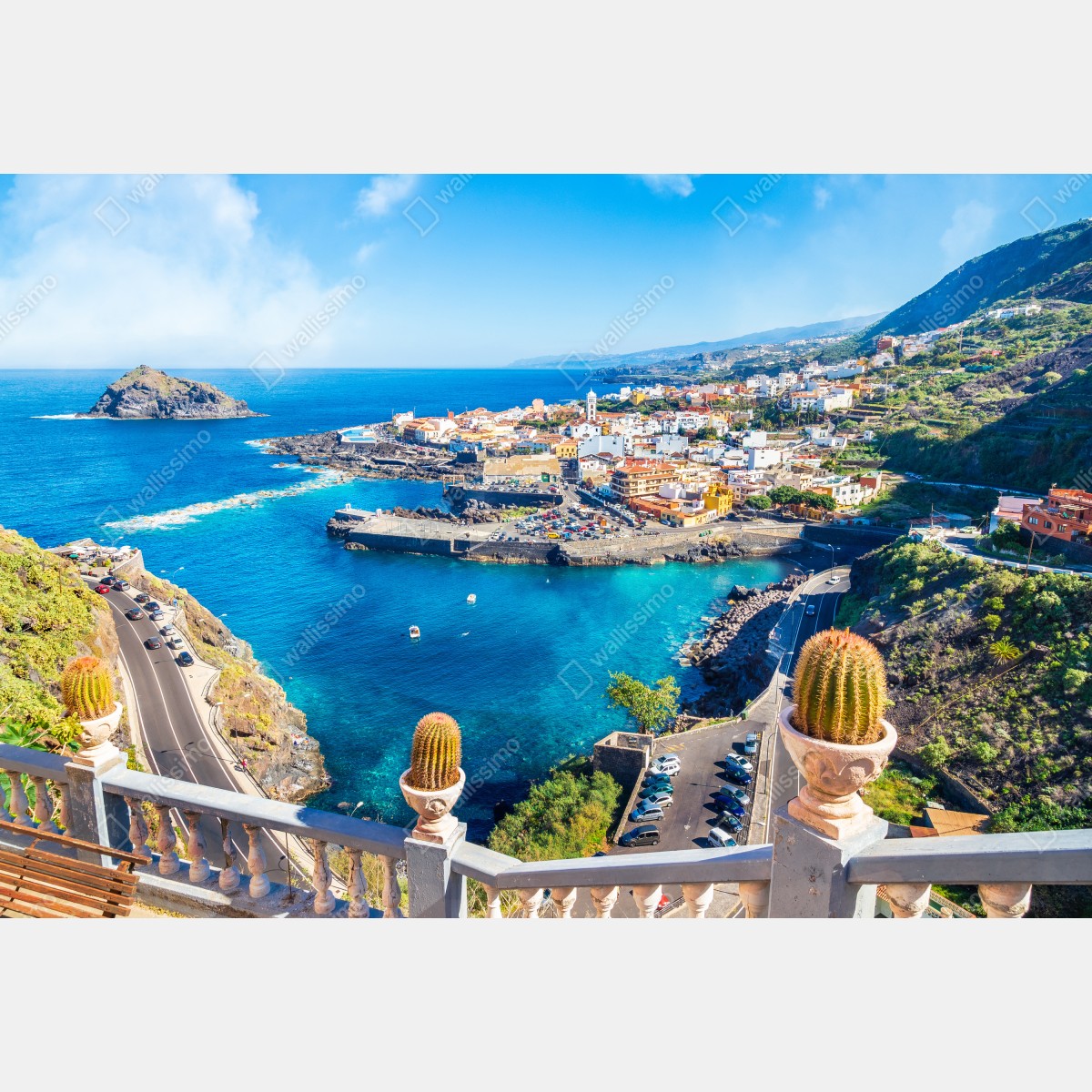 Fototapeta Garachico panorama nadmorska, Tenerife – Wallissimo® Fototapeta Garachico panorama nadmorska, Tenerife – Wallissimo®