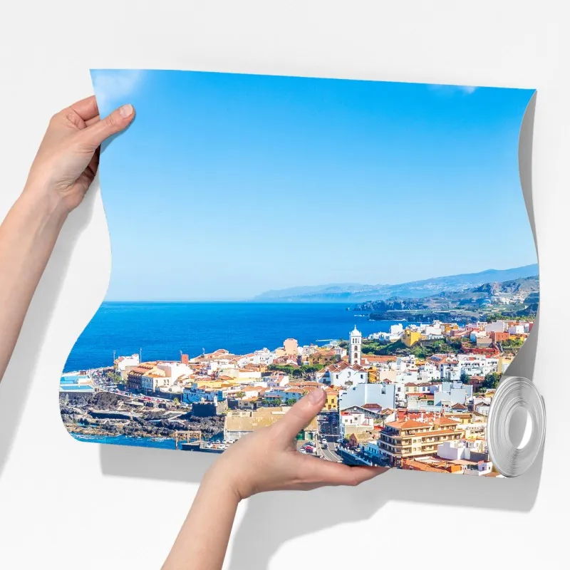 Fototapeta Garachico panorama nadmorska, Tenerife – Wallissimo® Fototapeta Garachico panorama nadmorska, Tenerife – Wallissimo®