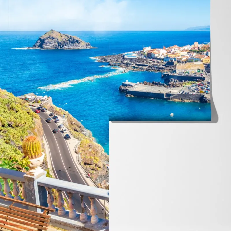 Fototapeta Garachico panorama nadmorska, Tenerife – Wallissimo® Fototapeta Garachico panorama nadmorska, Tenerife – Wallissimo®