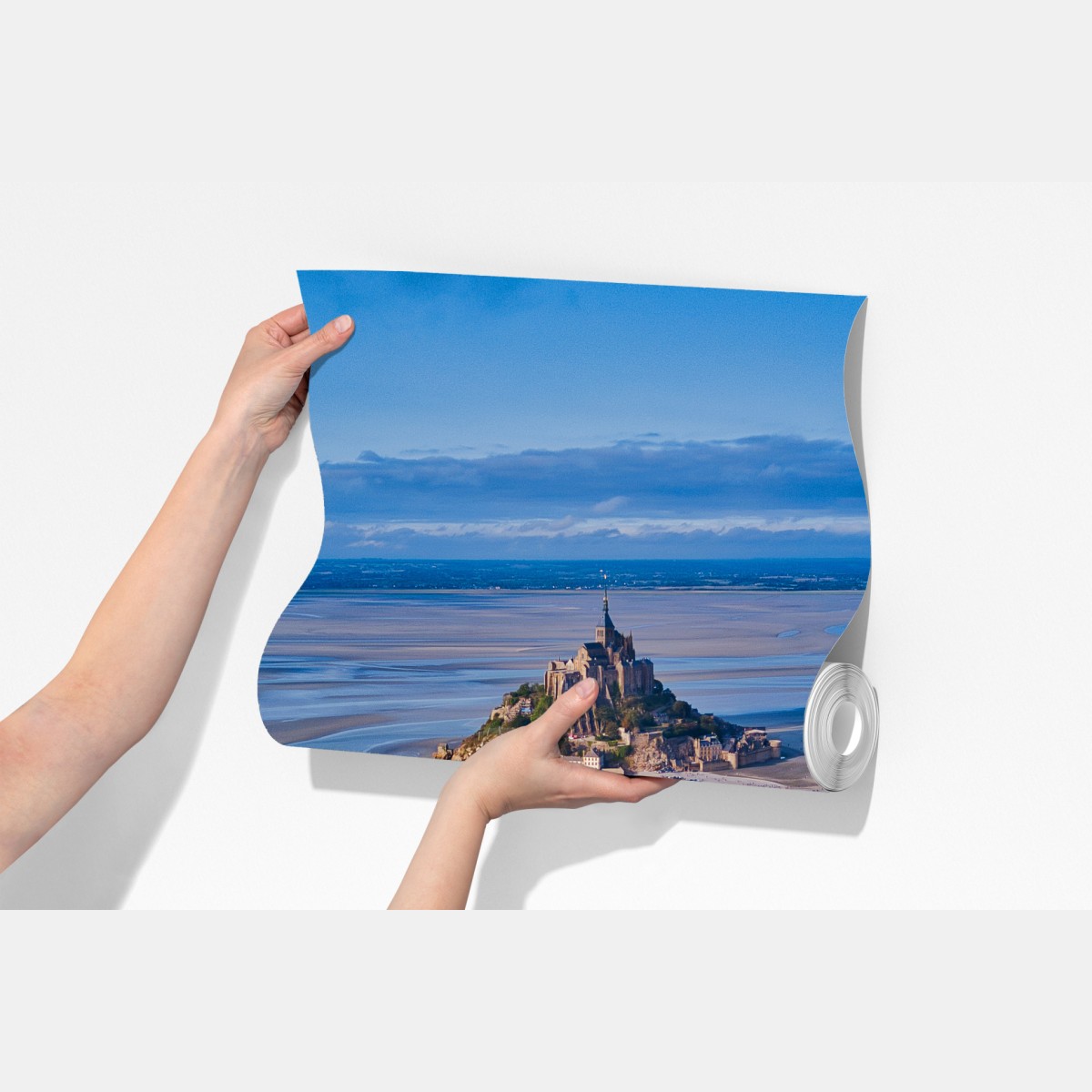 Fototapeta Mont Saint-Michel widok z lotu ptaka – Wallissimo® Fototapeta Mont Saint-Michel widok z lotu ptaka – Wallissimo®