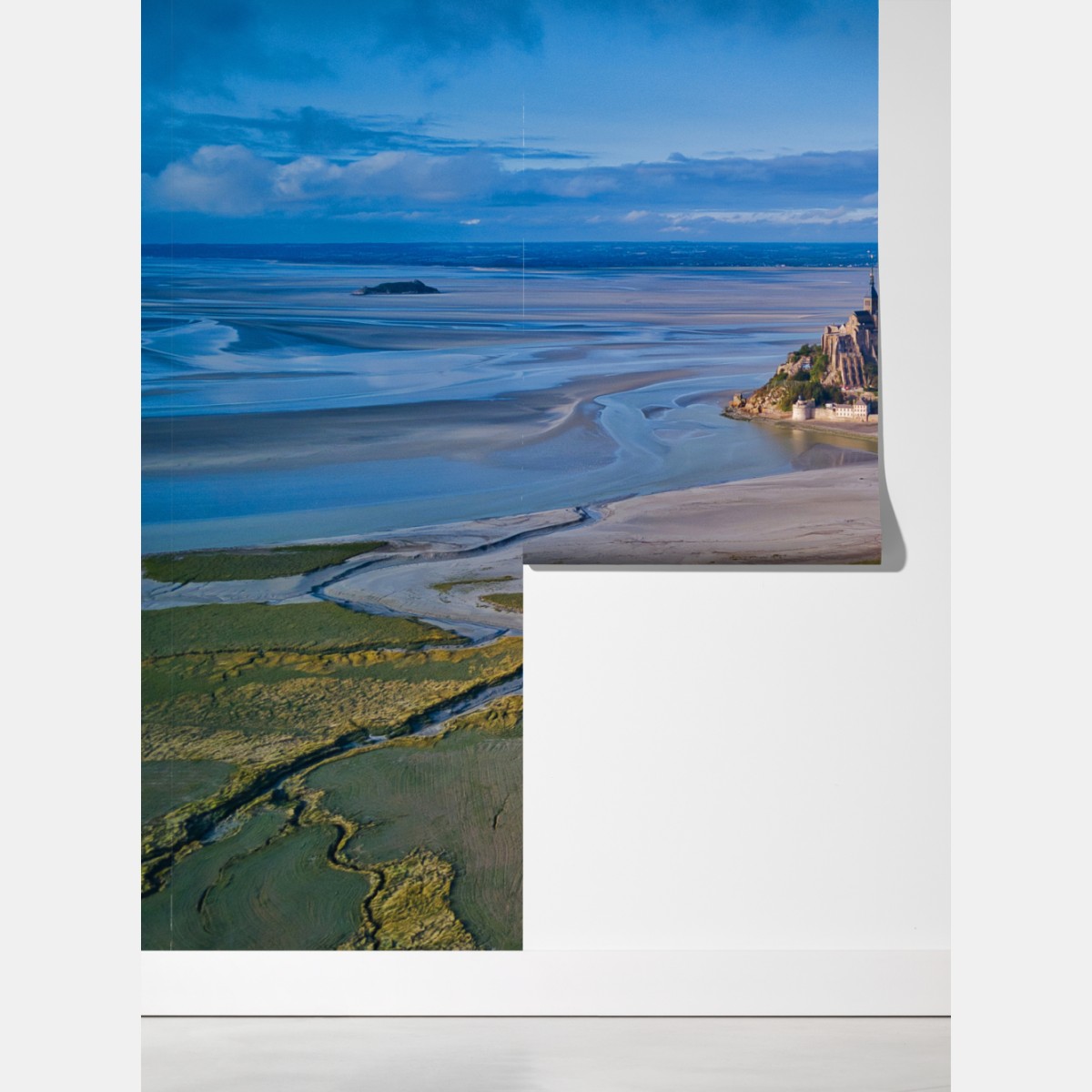 Fototapeta Mont Saint-Michel widok z lotu ptaka – Wallissimo® Fototapeta Mont Saint-Michel widok z lotu ptaka – Wallissimo®