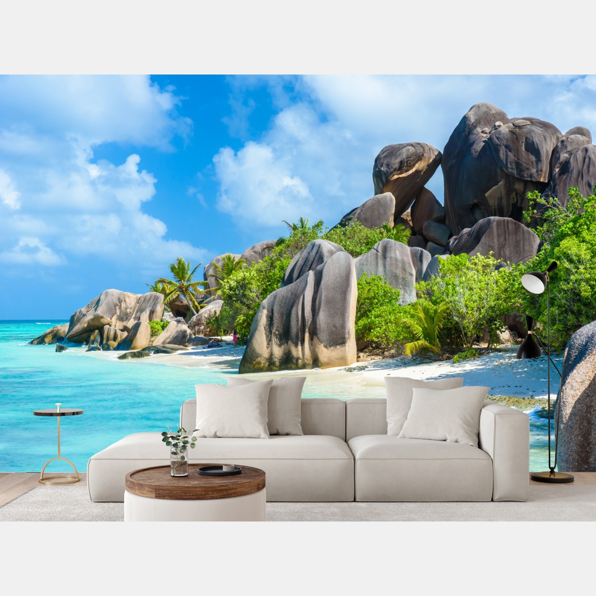 Wall mural Anse Source d'Argent beach, La Digue