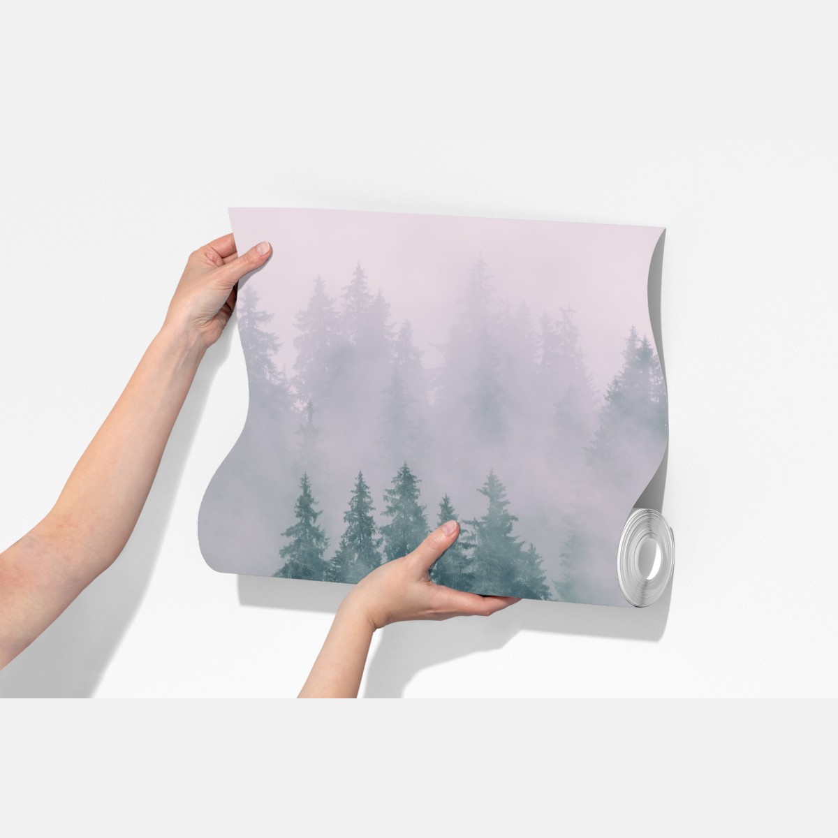 Fototapeta mglisty las iglasty – Wallissimo® Fototapeta mglisty las iglasty – Wallissimo®