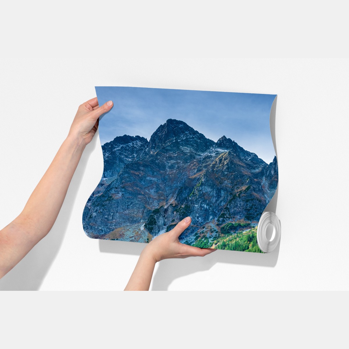 Fototapeta Morskie Oko zielone jezioro w Tatrach – Wallissimo® Fototapeta Morskie Oko zielone jezioro w Tatrach – Wallissimo®