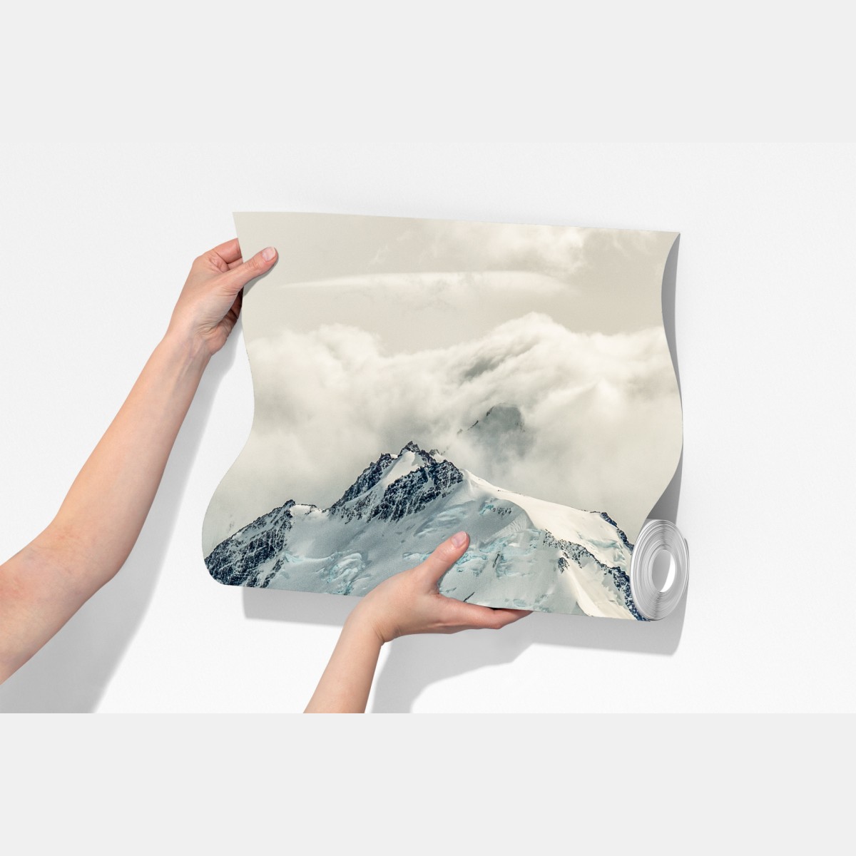 Fototapeta śnieżny szczyt z lodowcem – Wallissimo® Fototapeta śnieżny szczyt z lodowcem – Wallissimo®