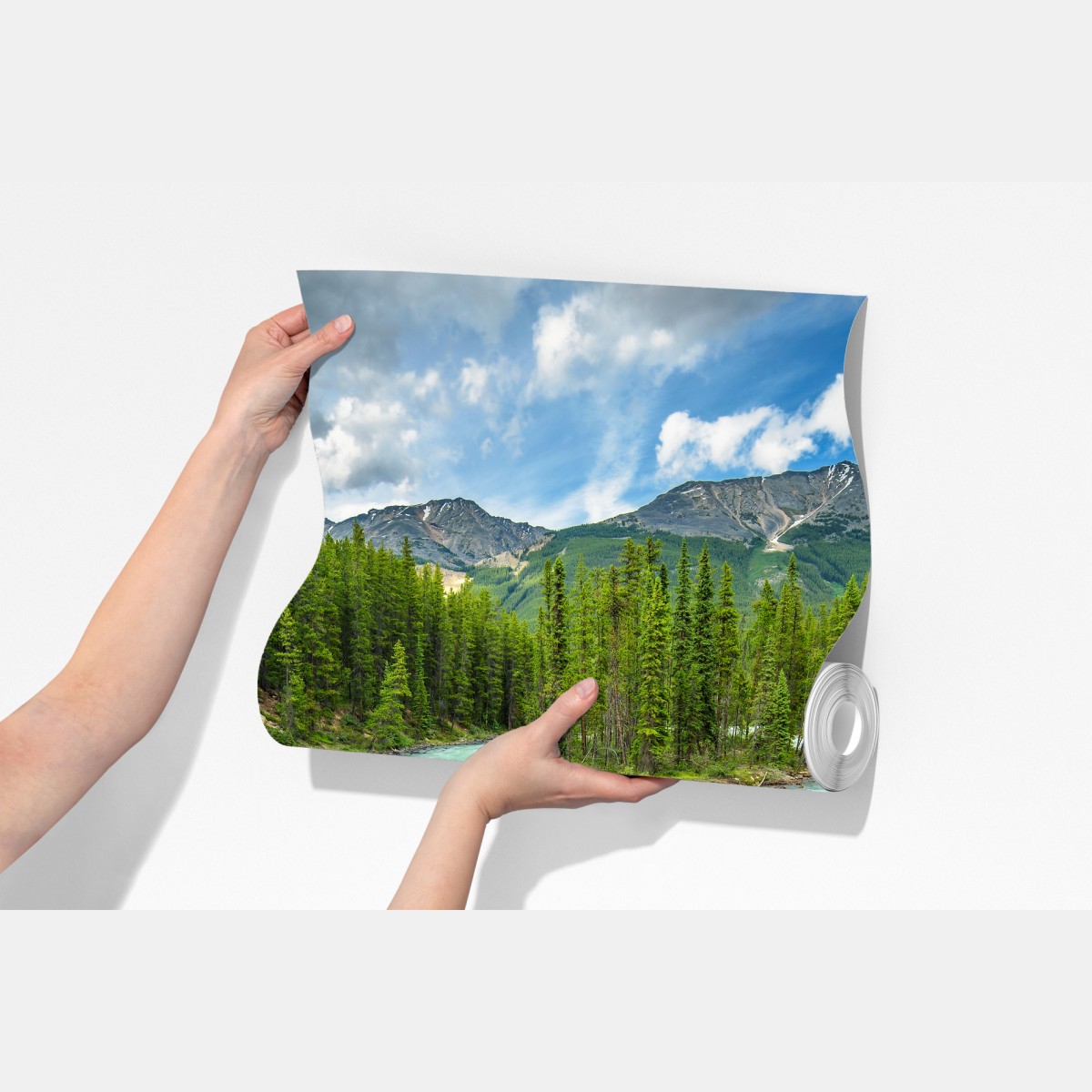 Fototapeta mglisty wąwóz przy Upper Sunwapta Falls, Jasper National Park – Wallissimo® Fototapeta mglisty wąwóz przy Upper Sunwapta Falls, Jasper National Park – Wallissimo®