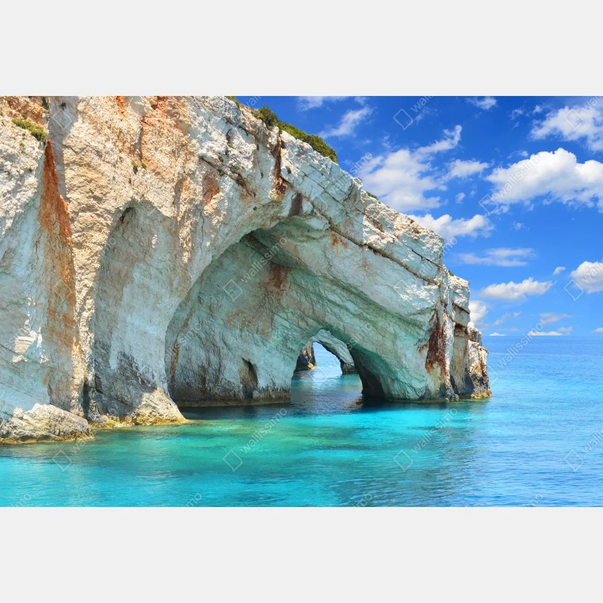 Fototapeta błękitne jaskinie na Zakynthos – Wallissimo® Fototapeta błękitne jaskinie na Zakynthos – Wallissimo®