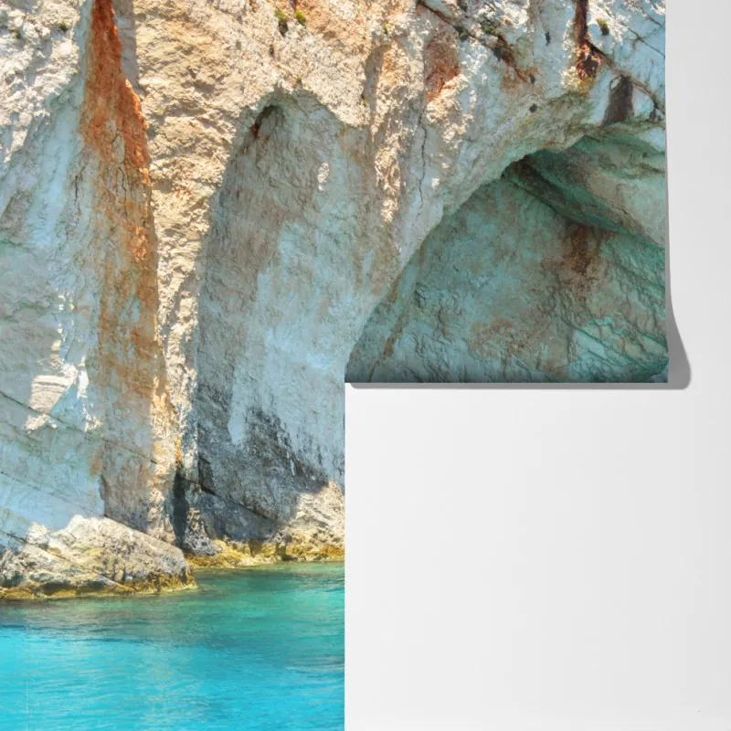 Fototapeta błękitne jaskinie na Zakynthos – Wallissimo® Fototapeta błękitne jaskinie na Zakynthos – Wallissimo®