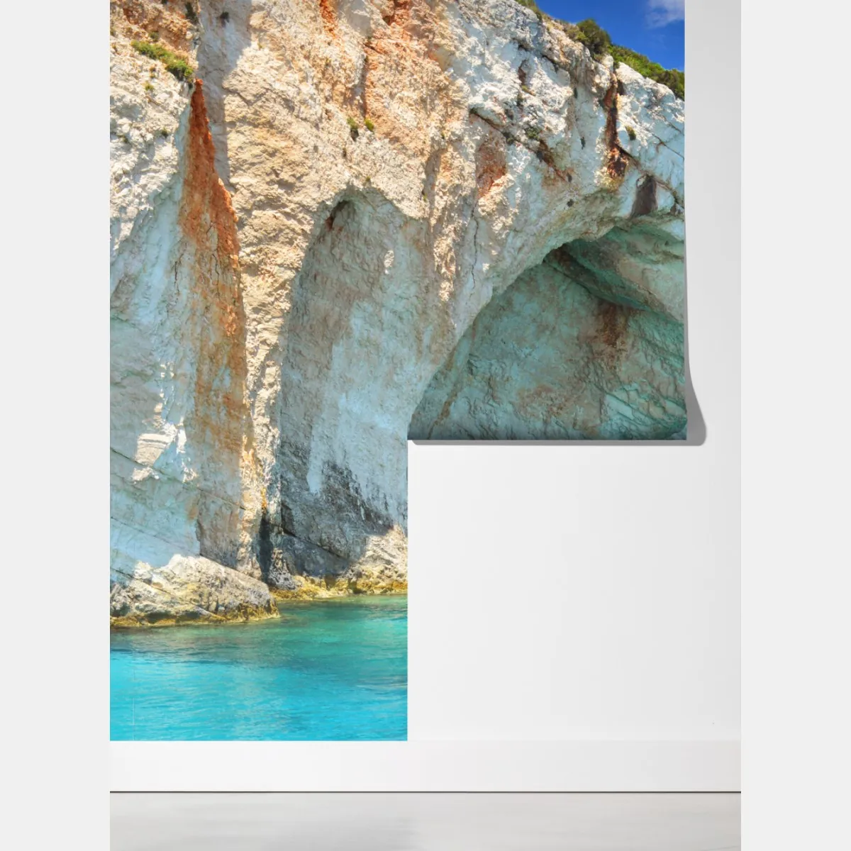 Fototapeta błękitne jaskinie na Zakynthos – Wallissimo® Fototapeta błękitne jaskinie na Zakynthos – Wallissimo®