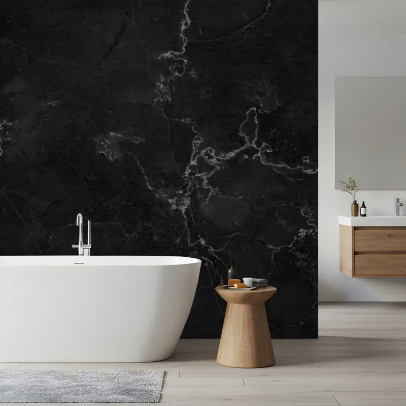Fototapeta czarna faktura marmuru