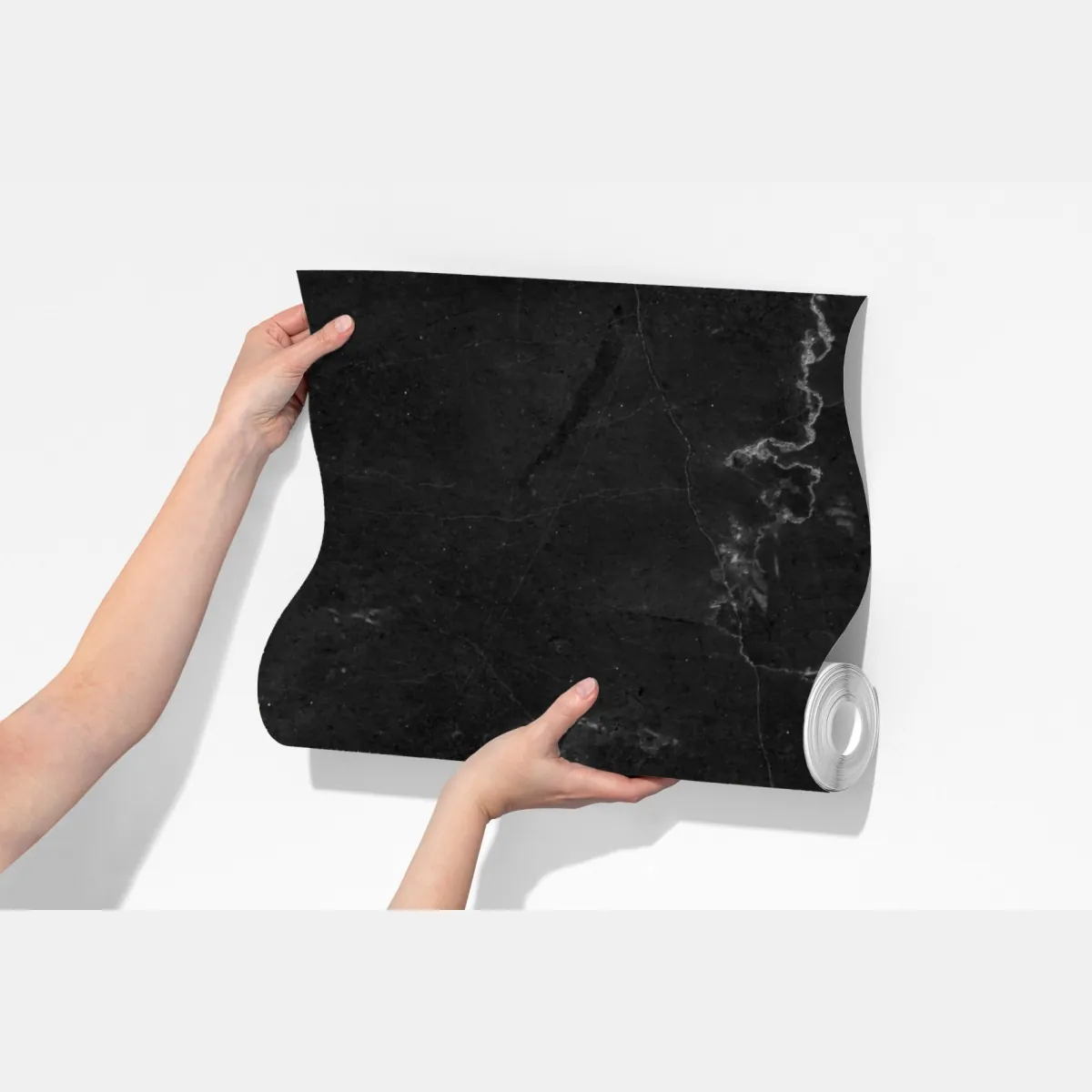 Fototapeta czarna faktura marmuru – Wallissimo® Fototapeta czarna faktura marmuru – Wallissimo®