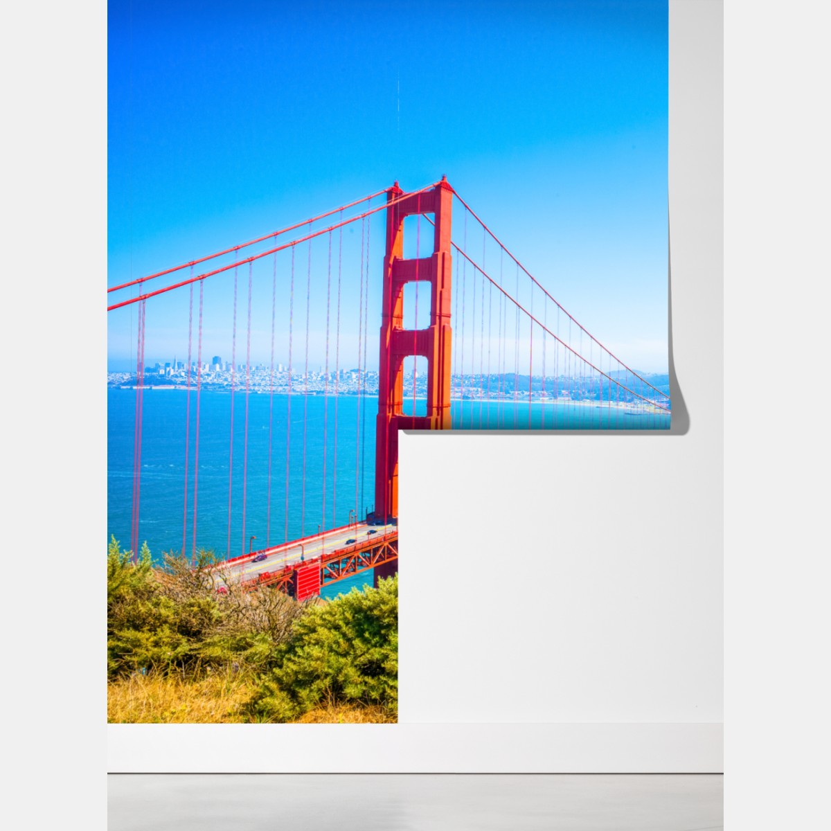 Fototapeta most Golden Gate nad zatoką San Francisco – Wallissimo® Fototapeta most Golden Gate nad zatoką San Francisco – Wallissimo®