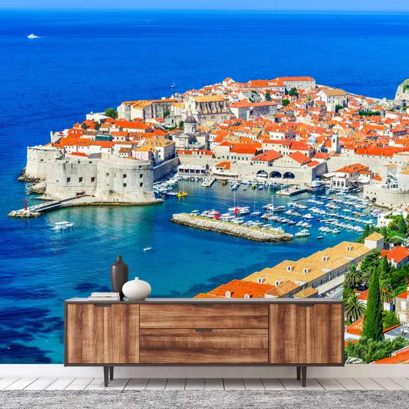 Fototapeta Dubrownik panorama starego miasta – Wallissimo® Fototapeta Dubrownik panorama starego miasta – Wallissimo®