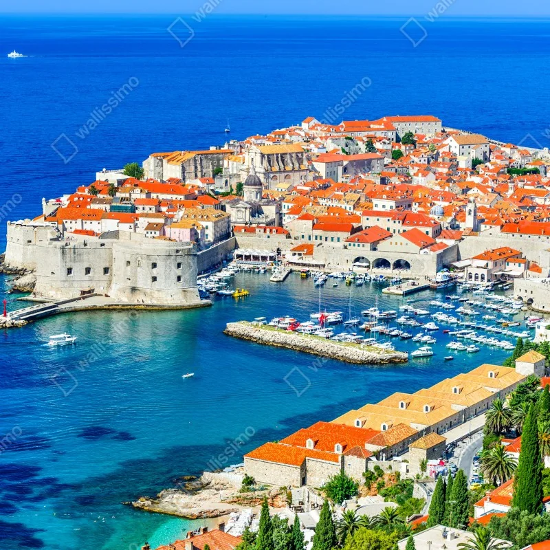 Fototapeta Dubrownik panorama starego miasta – Wallissimo® Fototapeta Dubrownik panorama starego miasta – Wallissimo®