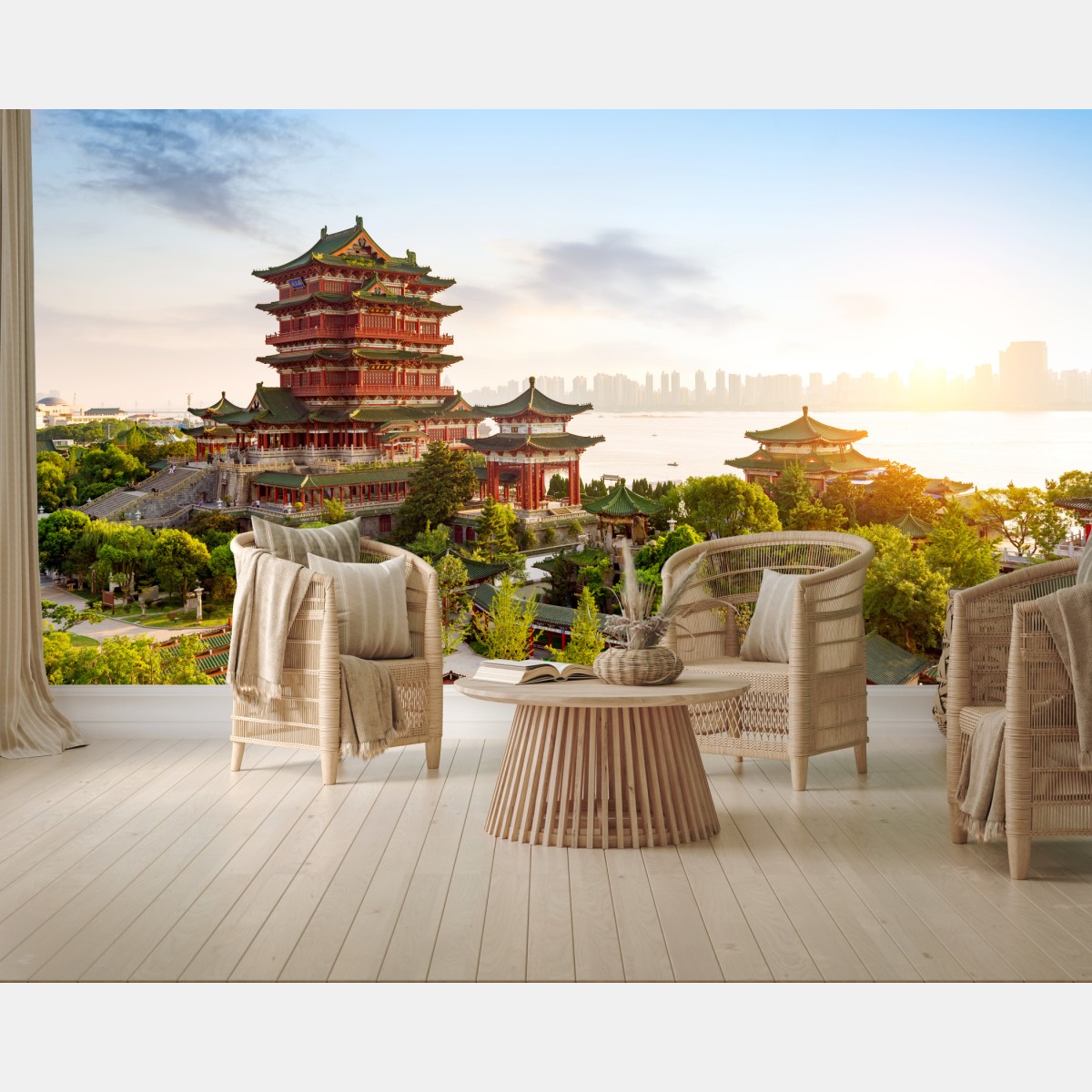 Wall mural Tengwang Pavilion at sunrise